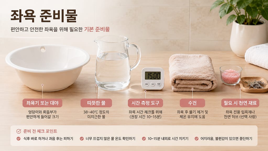 여성에게 좋은 좌욕
