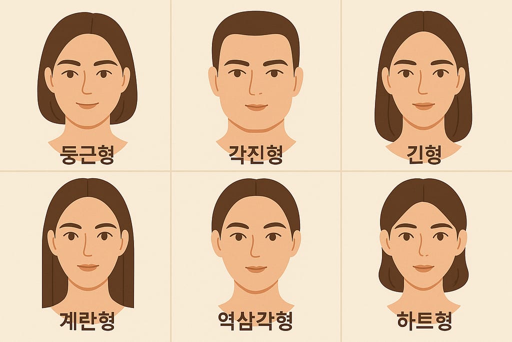 얼굴형별 눈썹 그리기