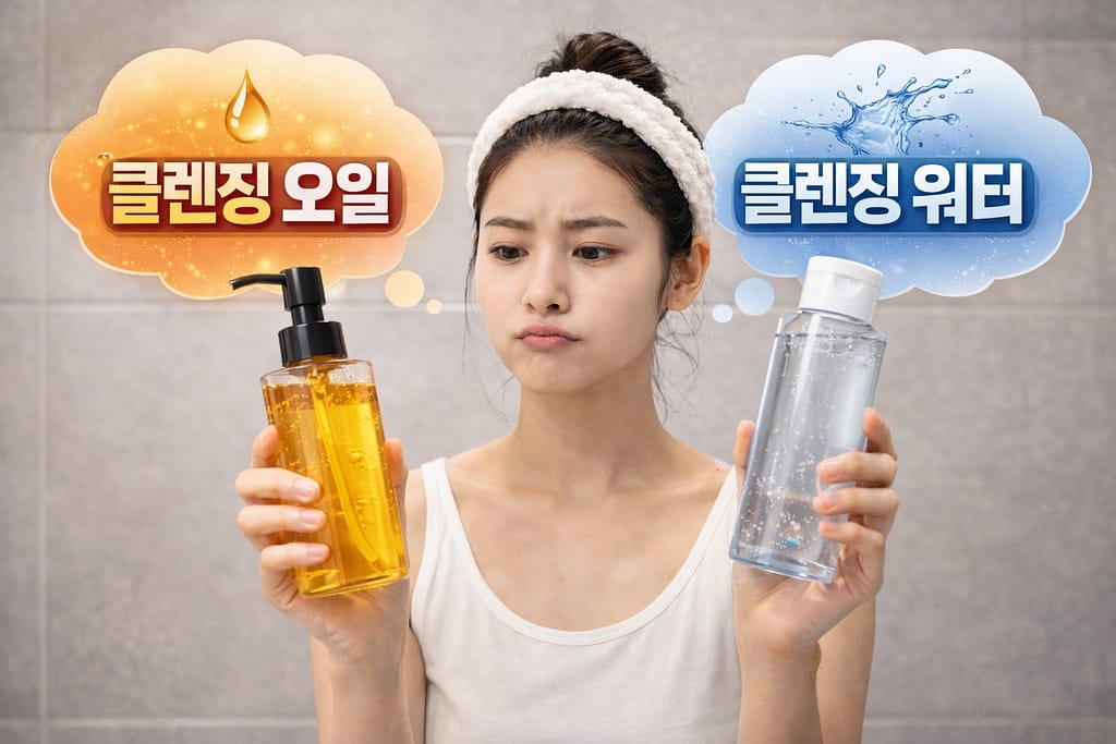 클렌징 오일 vs 클렌징 워터