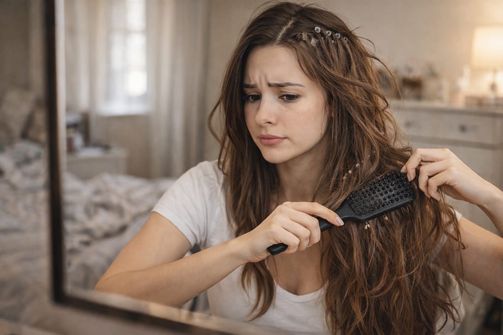 붙임머리 후회하는