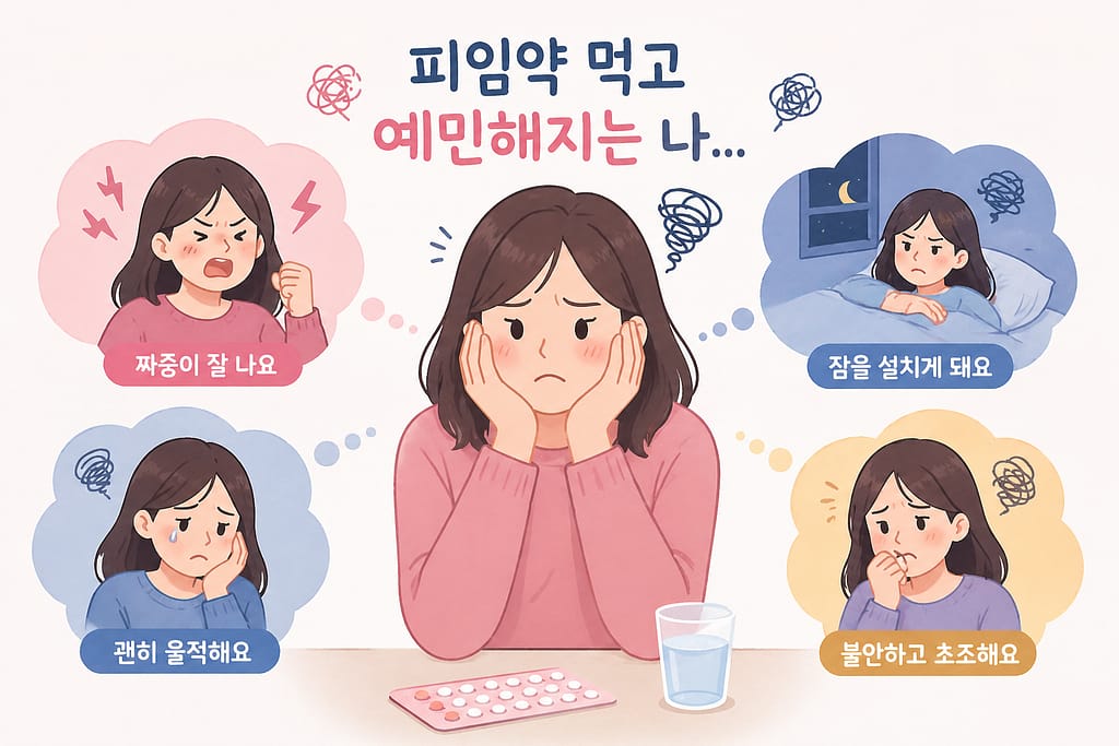 여성 피임약 복용 시