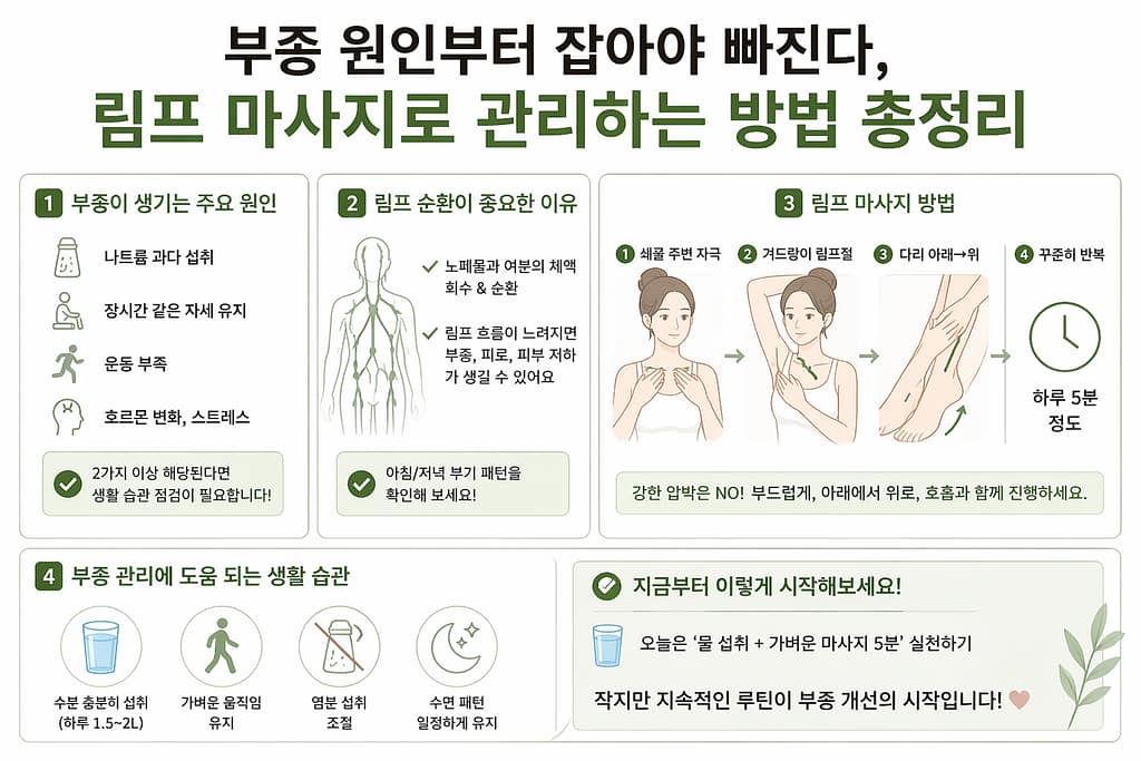 부종 원인부터