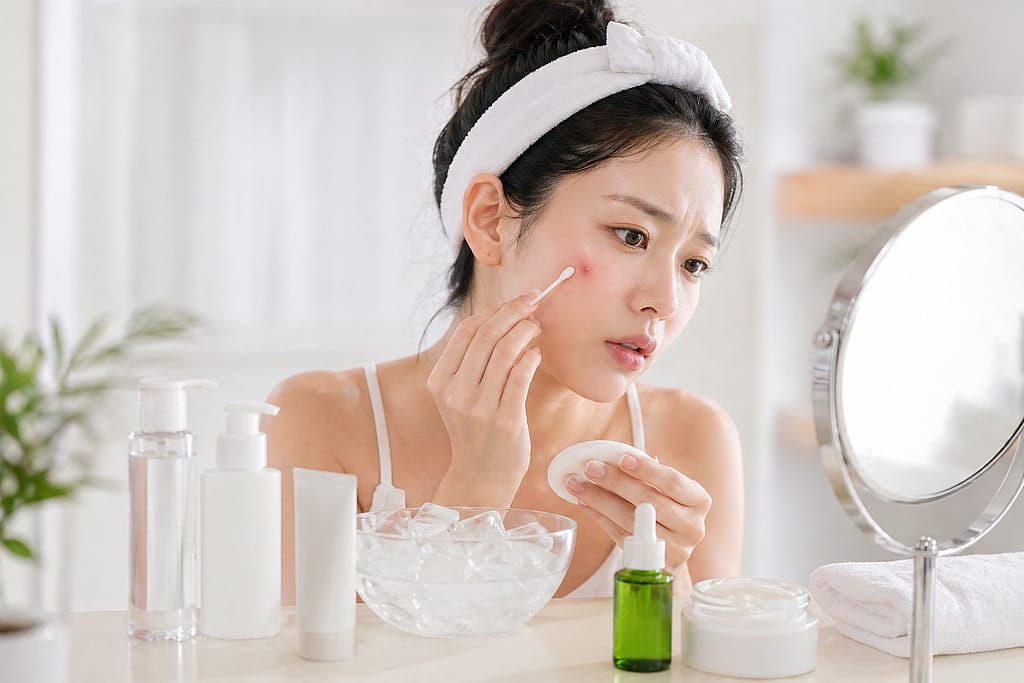 갑자기 난 피부 트러블