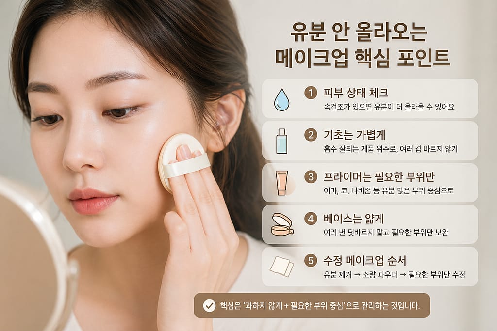 화장 후 번들거림