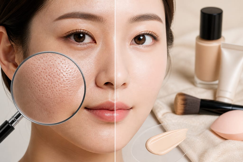 모공 안 가려지는 이유는