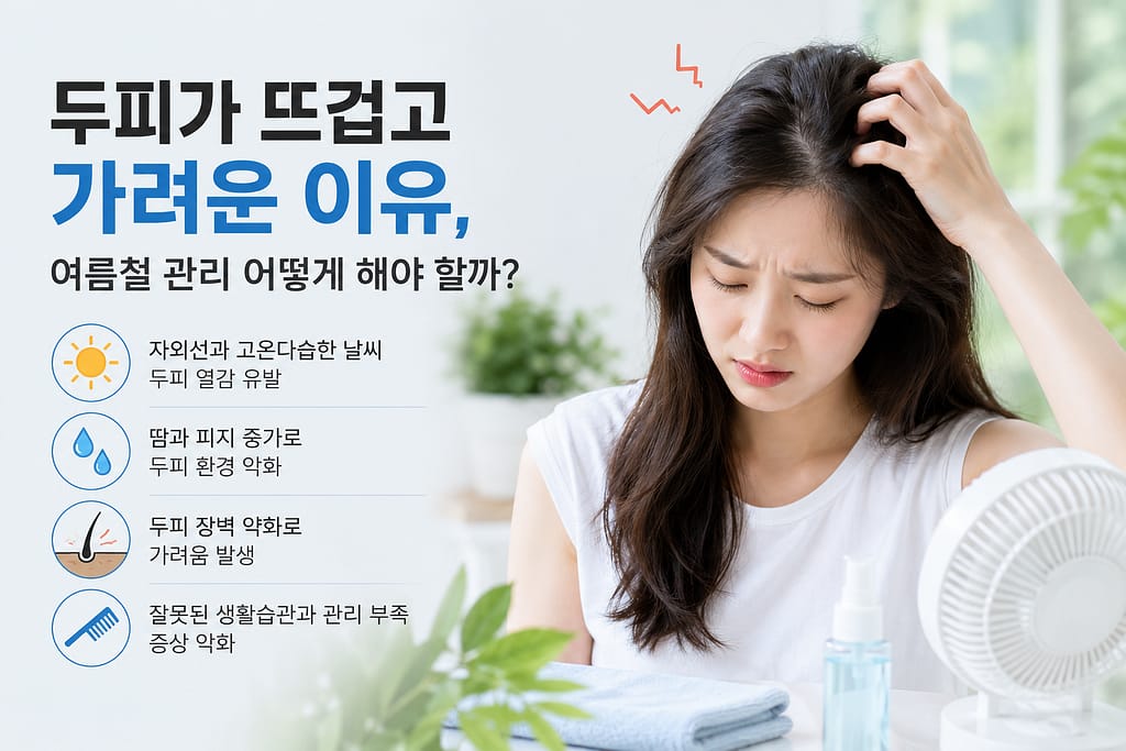두피가 뜨겁고 가려운 이유