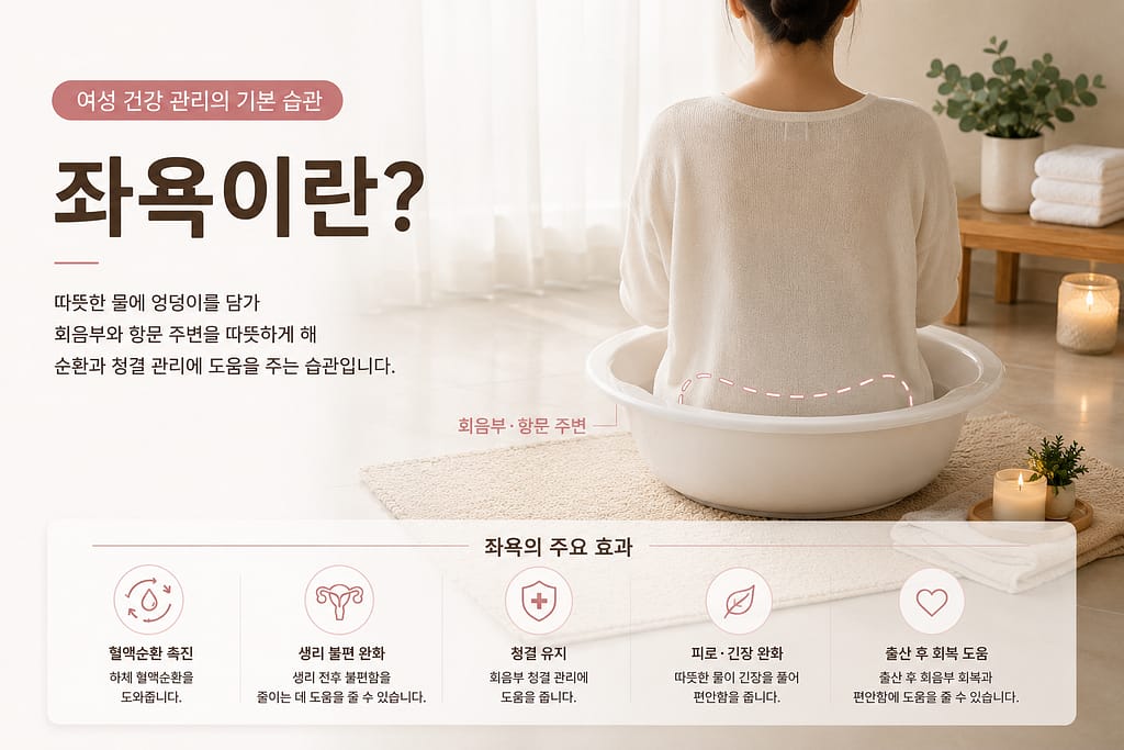 여성에게 좋은 좌욕