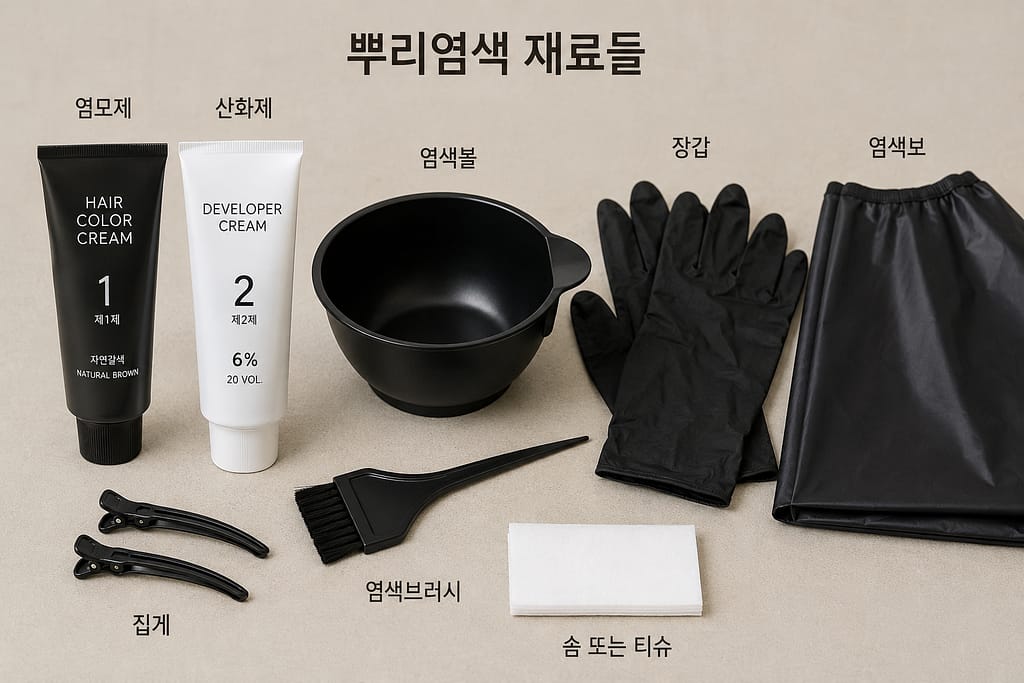 셀프 뿌리 염색