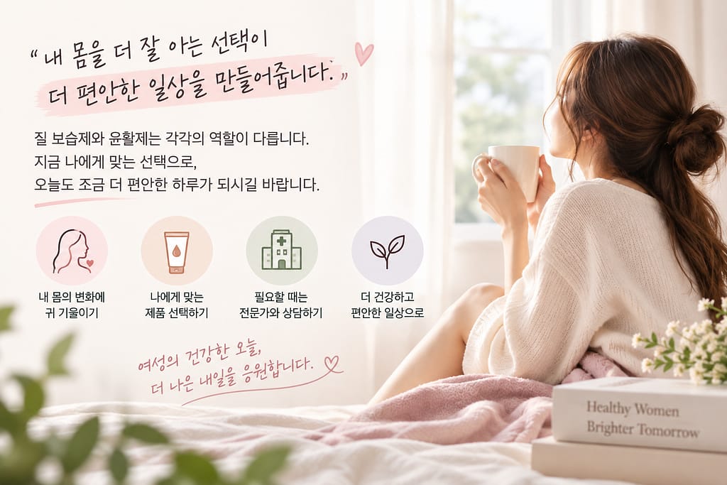 질 보습제 윤활제 차이