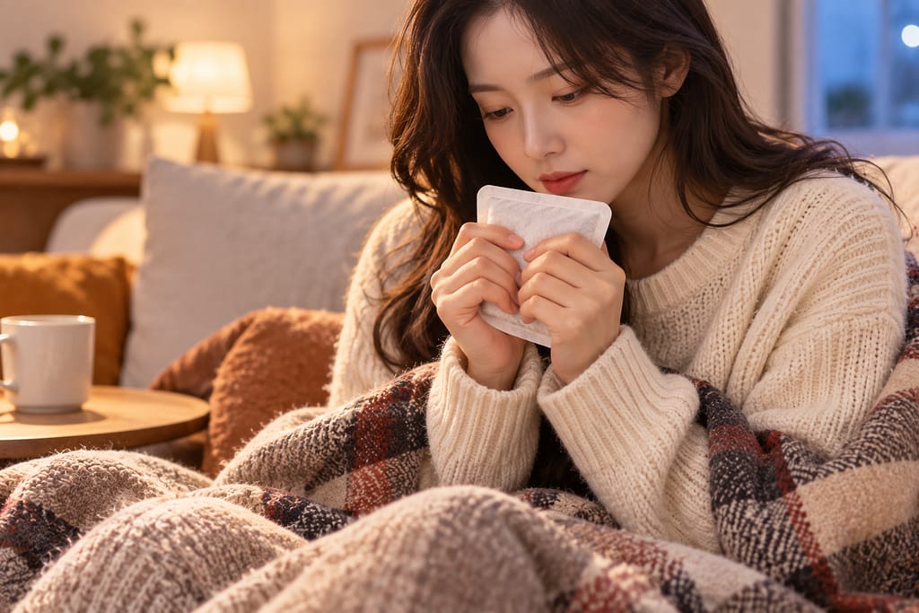 핫팩 어디에 붙여야 따뜻할까